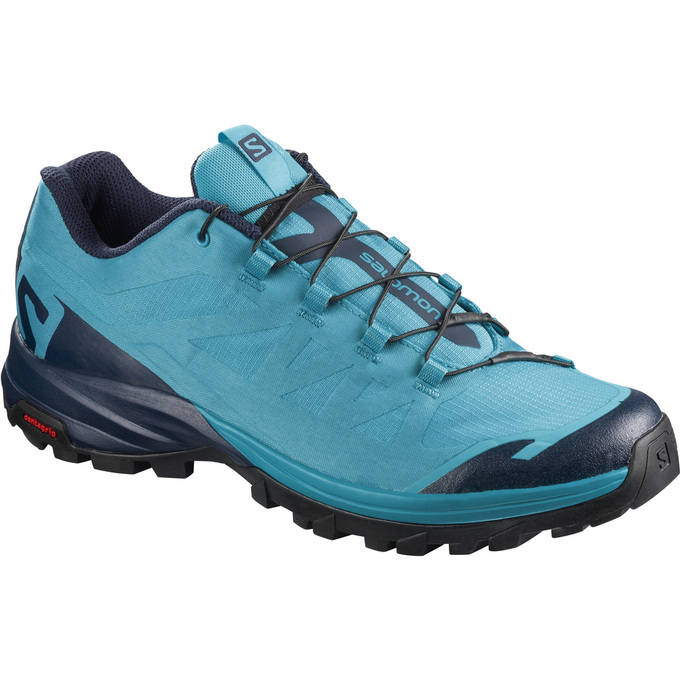 Salomon Singapore Womens Hiking Shoes - OUTPATH W Turquoise/Navy | 51439-CBSR